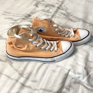 Peach High Top Converse